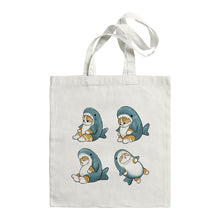 Load image into Gallery viewer, Shark Cat Printed Canvas Bag Shoulder
